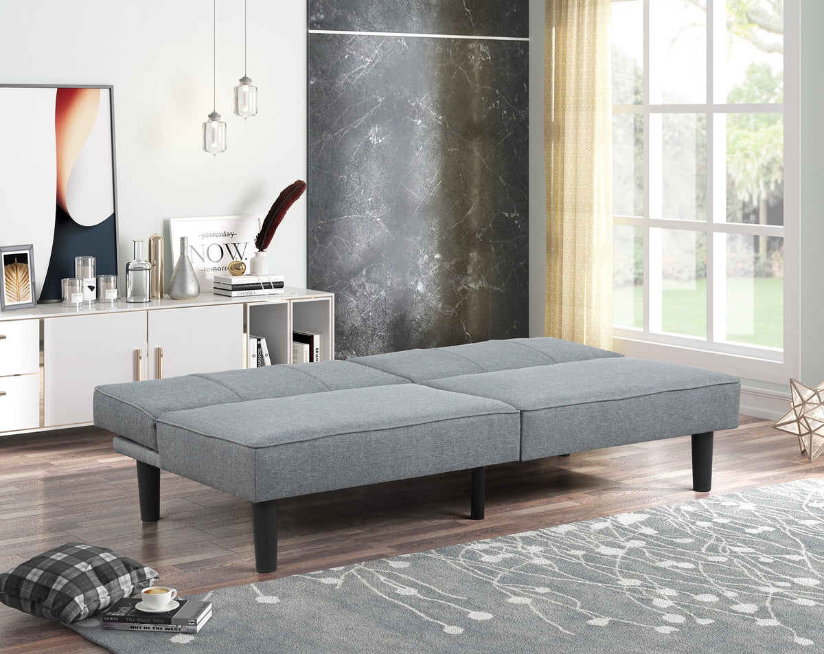 Mainstays Studio 66 in Convertible Futon, Gray Upholstery — reference 5