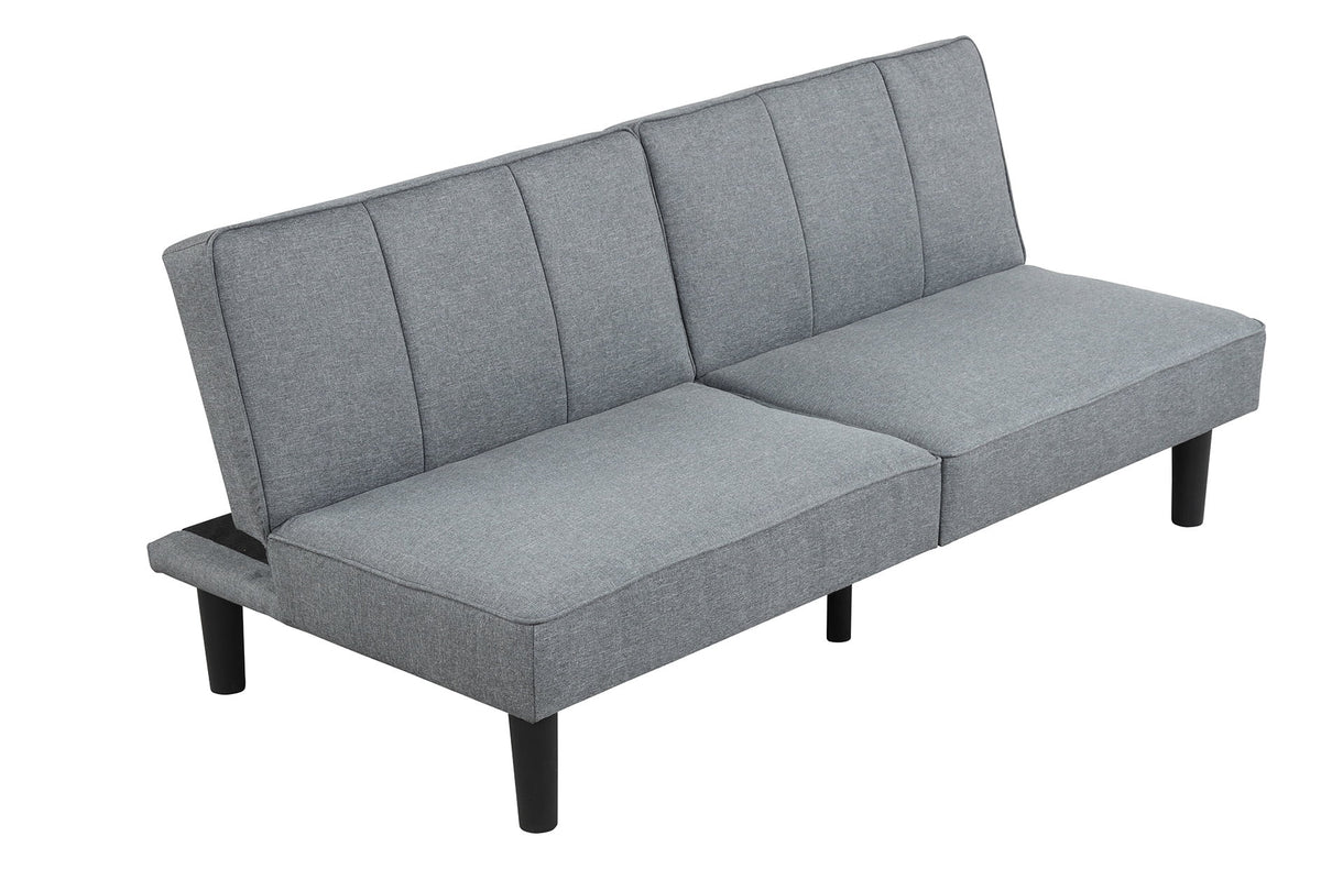 Mainstays Studio 66 in Convertible Futon, Gray Upholstery — reference 4