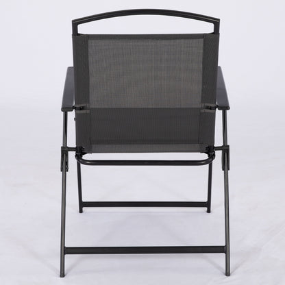 Mainstays Albany Lane 5-Piece Steel Outdoor Patio Dining Set with Umbrella Hole, Black — reference 2