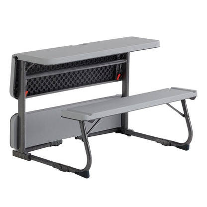 Mainstays Kids Folding Activity Table and Bench Set for Ages 3-8, Gray — reference 5