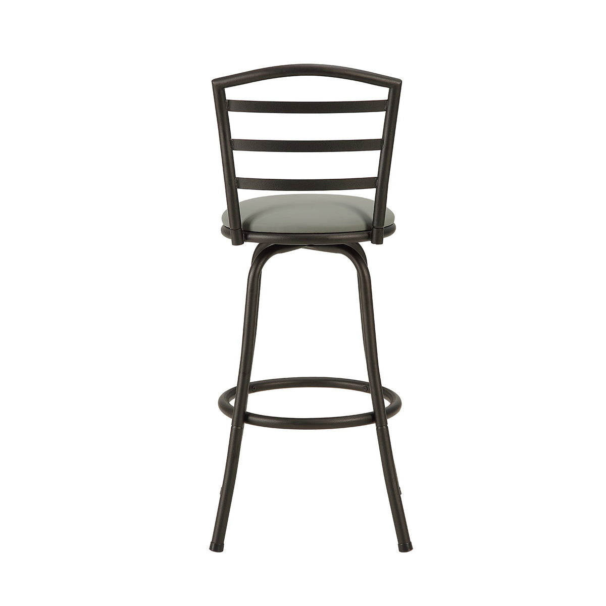 Mainstays 2-Pack Indoor Swivel Bar Stools, Adjustable 24 or 29 in, Dark Gray — reference 5