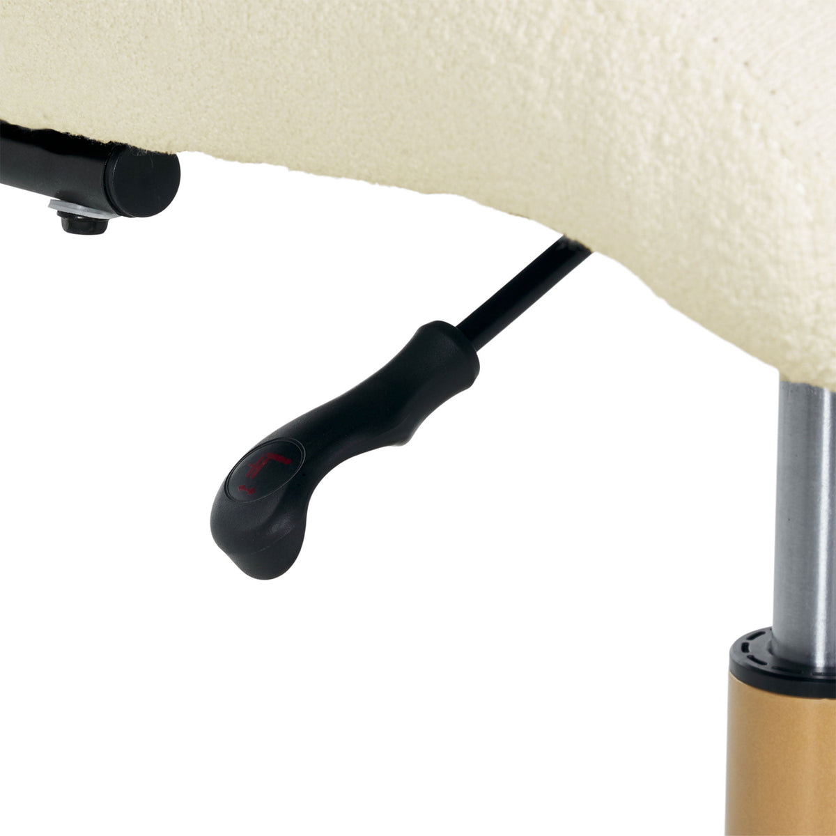 Mainstays Bouclé Armless Office Chair for Adults and Teens, Cream — reference 5