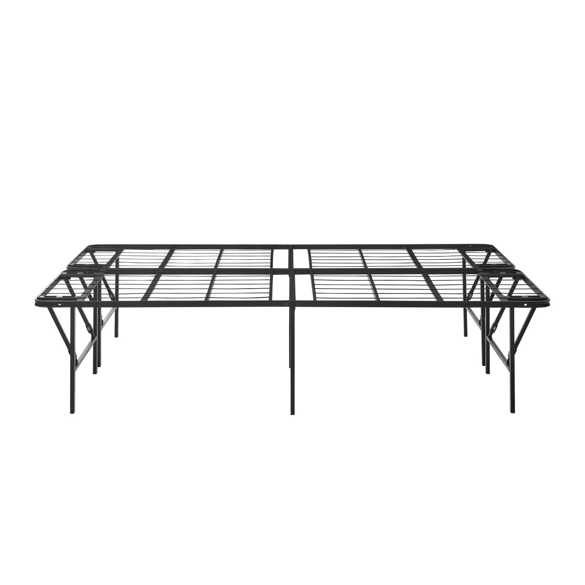 Mainstays Full 18" High Profile Foldable Steel Platform Bed Frame, Black — reference 5