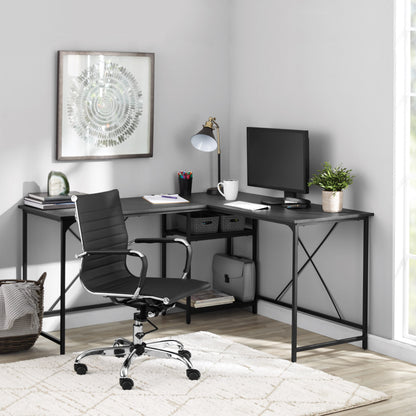 Mainstays L-Shape Two-Way Convertible Desk