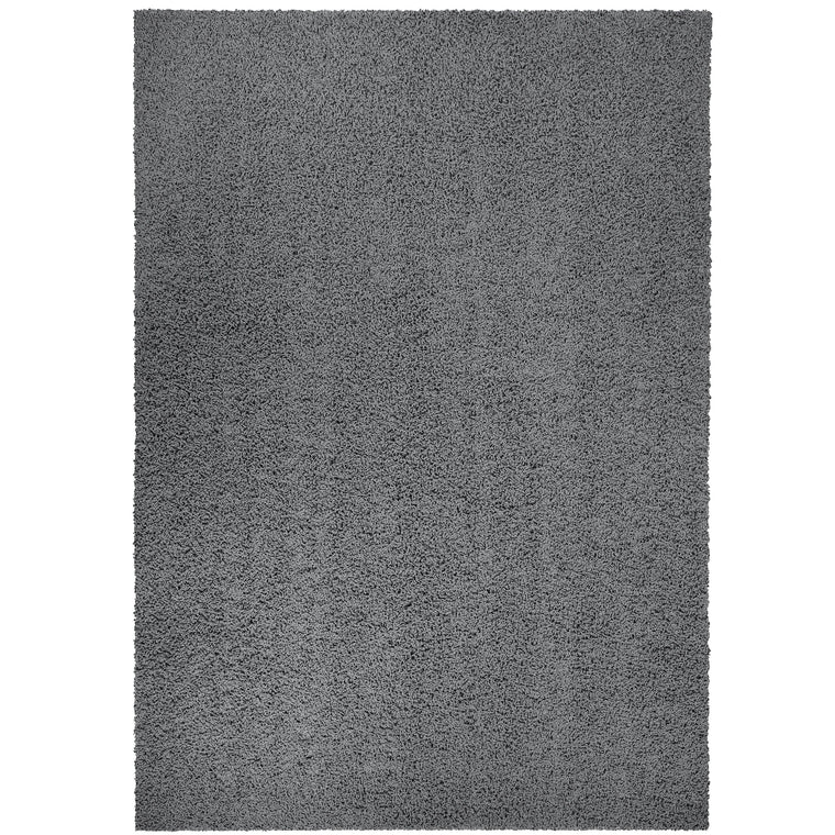 Mainstays Solid Gray Shag Indoor Area Rug, 7 ft x 10 ft