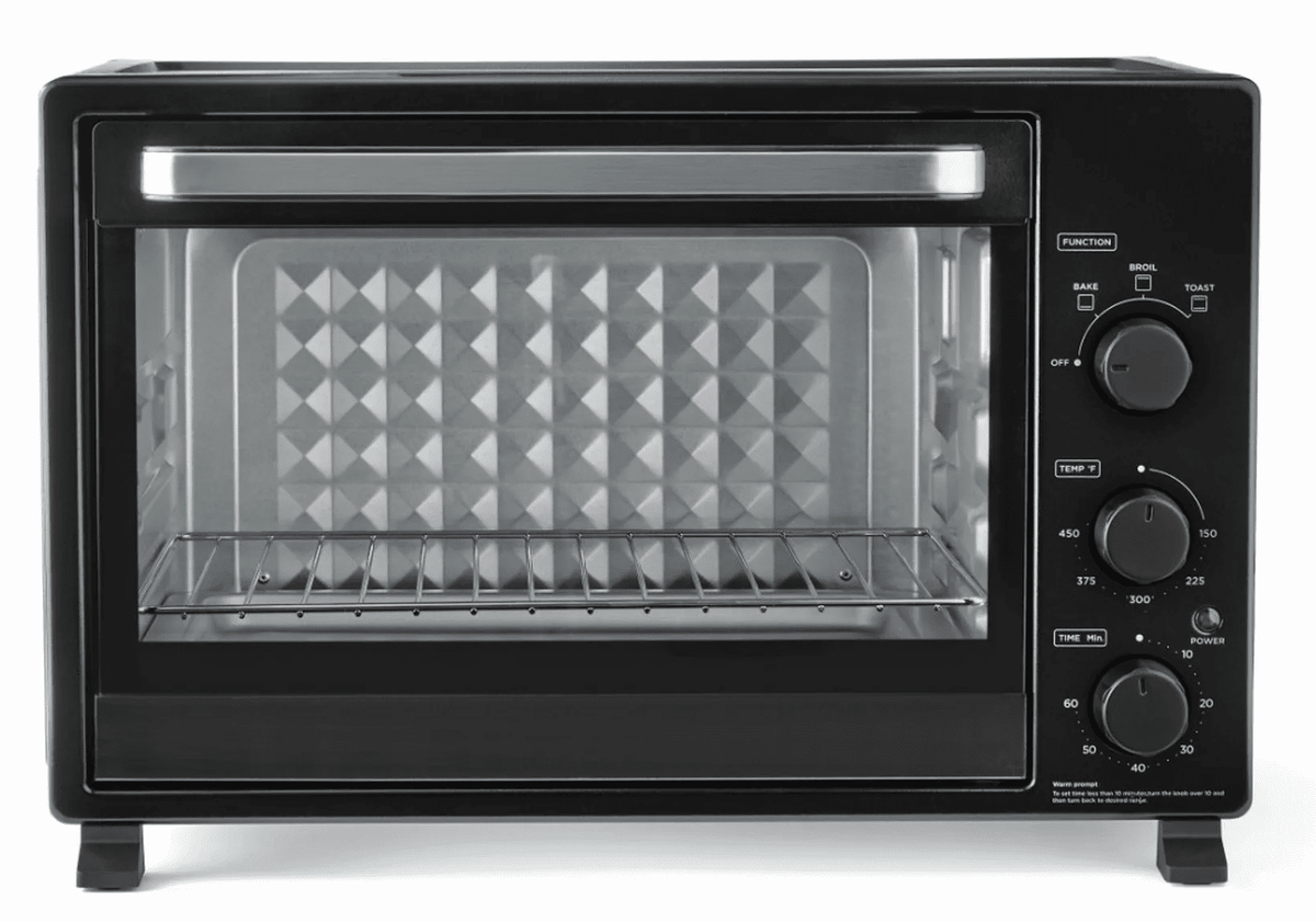 Mainstays XL Toaster Oven, 34QT, 6-Slice, Black, 1500W