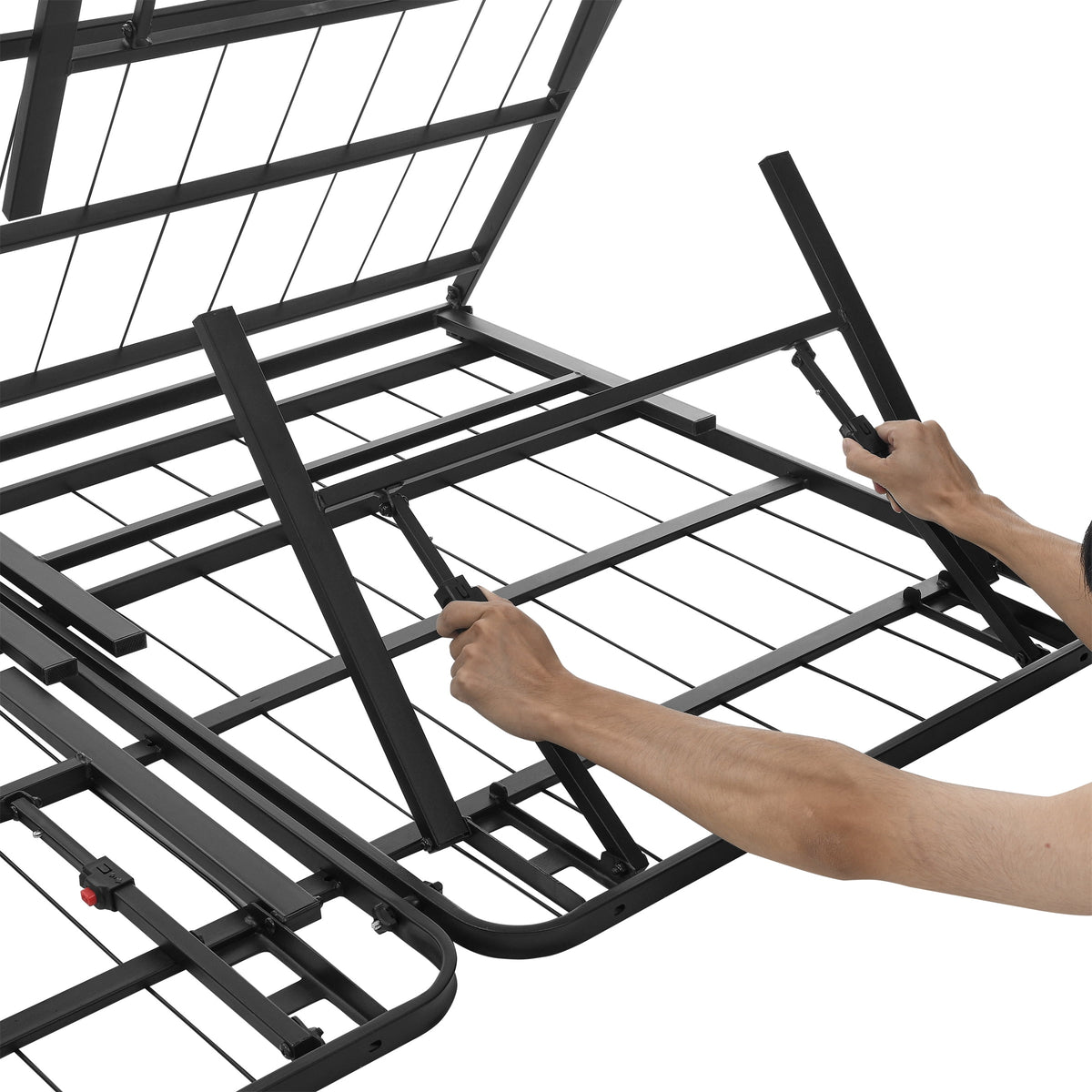 Mainstays Full 18" High Profile Foldable Steel Platform Bed Frame, Black — reference 4