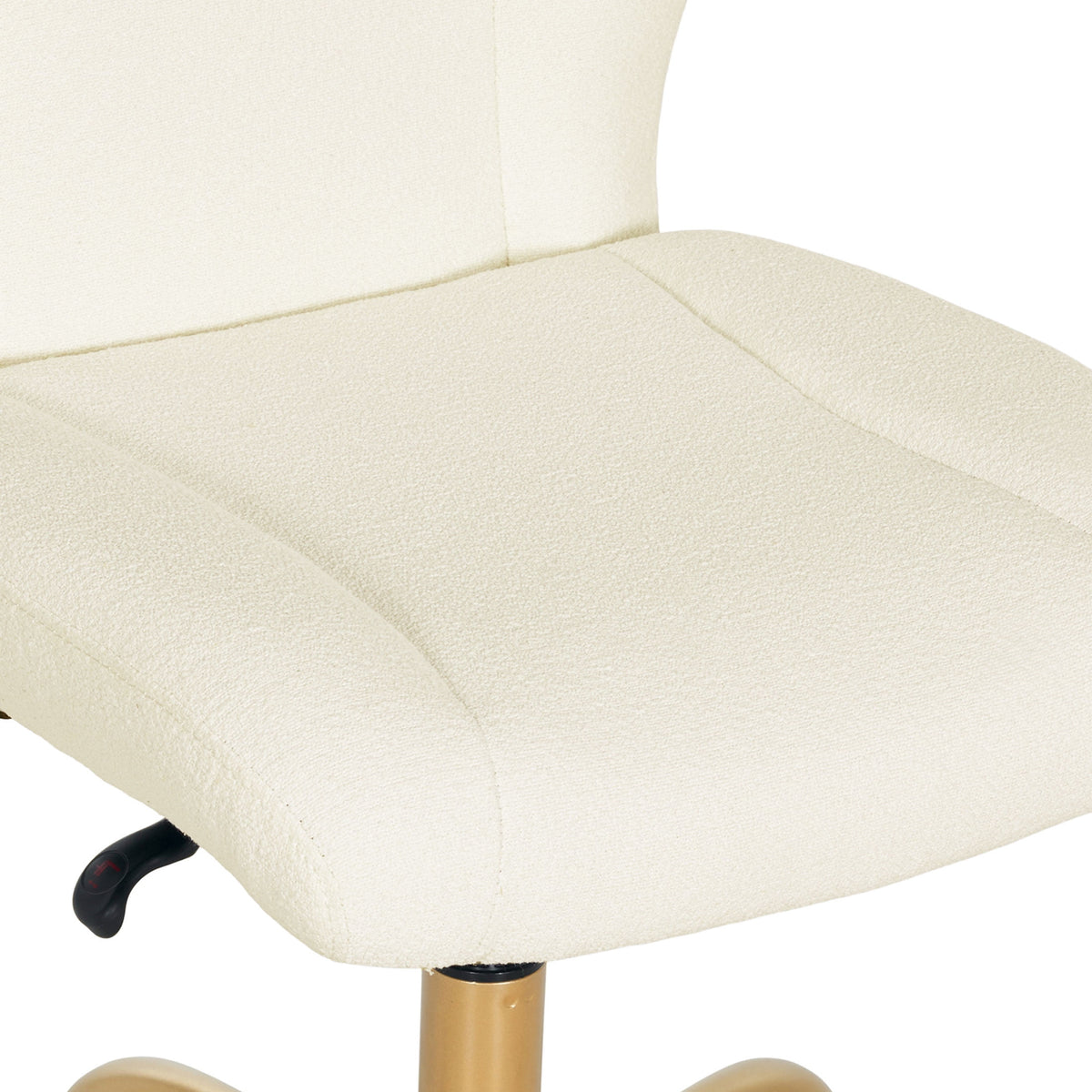 Mainstays Bouclé Armless Office Chair for Adults and Teens, Cream — reference 4